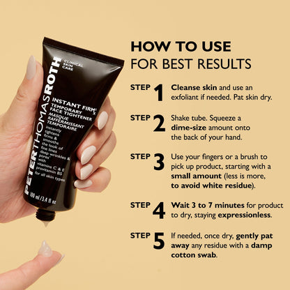Instant FIRMx Temporary Face Tightener|100 ml / 3.4 fl oz